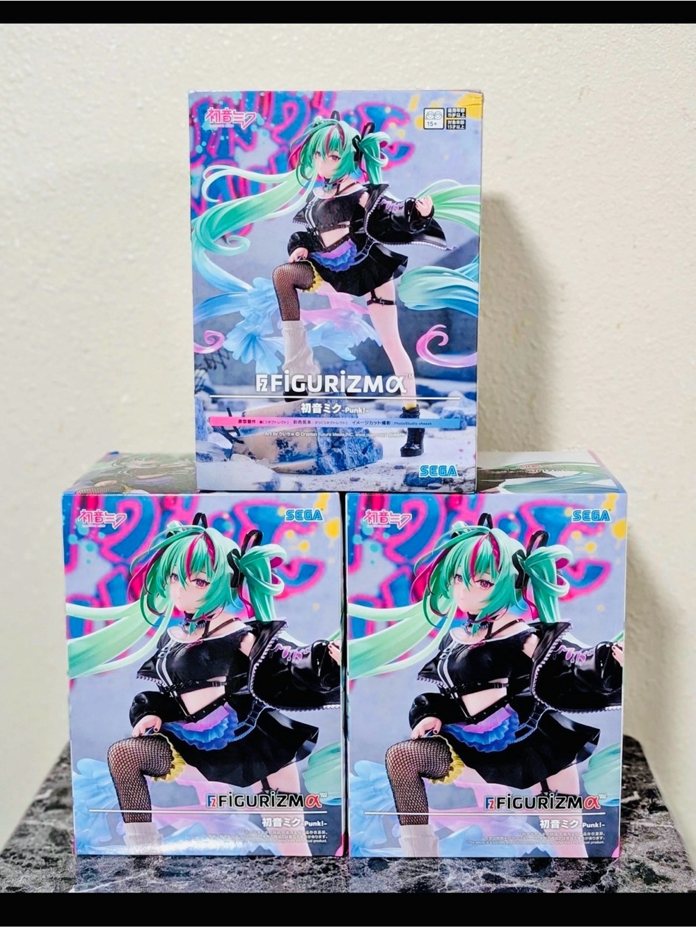 Figurizma Hatsune Miku Punk-R Dress Figure (3 pcs)
